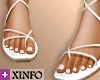 [i] Boho Sandals - White