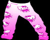 HKitty pink pj pants(M)