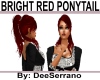 BRIGHT RED PONYTAIL