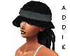 hat hair black