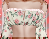 Floral Rose  Peasent Top
