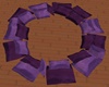 Purple Circle Pillows