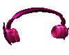 pink headphones