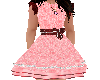 Flat Pink& Red lace dres