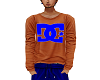 'J' DC Orange Sweater