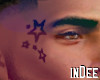 iD! Stars Face Tattoo M