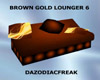 Brown Gold Lounger 6
