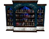 Blue dragon bookcase