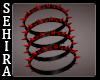 ~S: Spike Bracelet Red