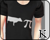 <K> Cow Pi Shirt