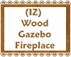 (IZ) Wood Gazebo Fire