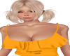 Orange Ruffle Top