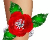 L red flower bracelet