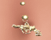 Gun Belly Ring Gold