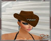 SC  HAT COWGIRL BROWN