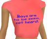 Boys are to be Seen pink