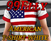 American t-shirt white