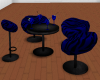 Blue Zebra Dance Table