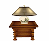 Cabin Lamp End Table