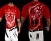 teeshirt tigre rouge