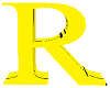 letter R yellow