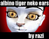 Albino Tiger Neko Ears