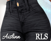 RLS Black Ripped Jeans