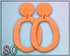 80_ Orange Earrings