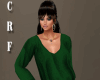CRF*Green Tucked Sweater