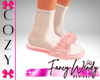 Pink Fur Slippers/Socks