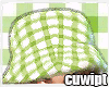 bucket hat green plaid
