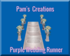 Purple Wedding Runner