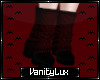 *V* Goth Red/Blk Boots