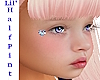 Blue Heart Face Sticker