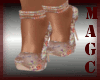 Peach design heels