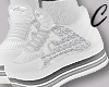 White Running Shoe