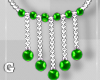 Green Silver Necklace