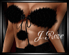 Puff Puff Bra Top/ Black