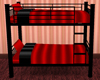 Black & Red Bunk Beds