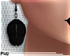 -P- Coal Brain Earring 1