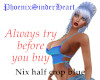 Nix half crop blue