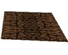 brown rug with fringe