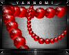 Y| Pearl Necklace Red