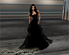 Black Rose Lace Gown