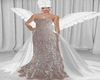 Peach Wedding Gown