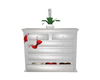 white leather dresser