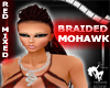 Red Mxd Braided Mohawk