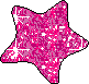 Glitter Star - Dark Pink