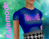 Ramones tee (blue/pink)