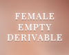 Empty Female Clothing